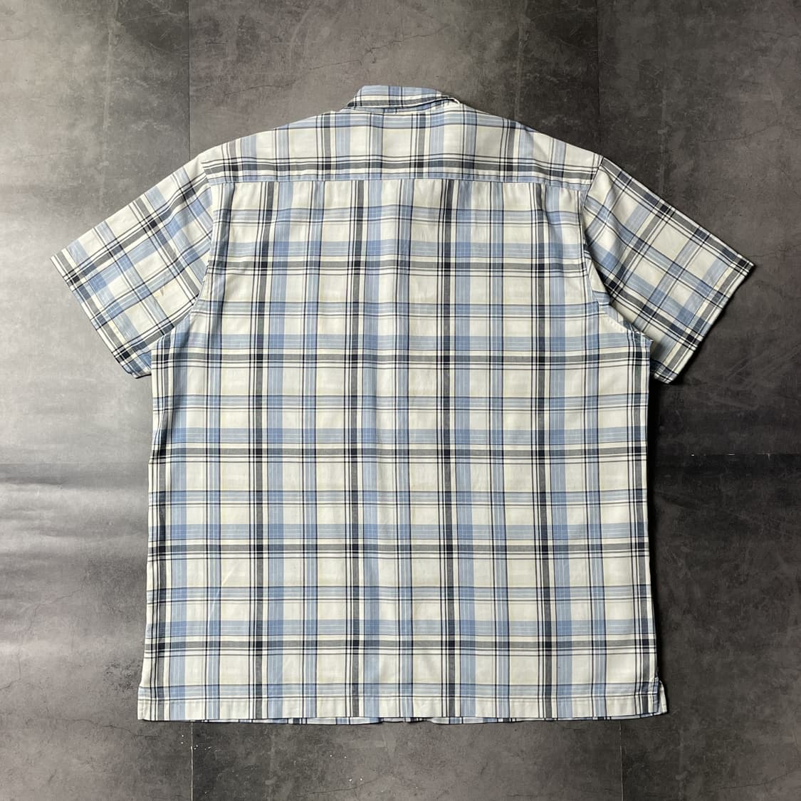 DICKIES 디키즈 빈티지 블루 체크 반팔 워크 셔츠 A00979 상품이미지7