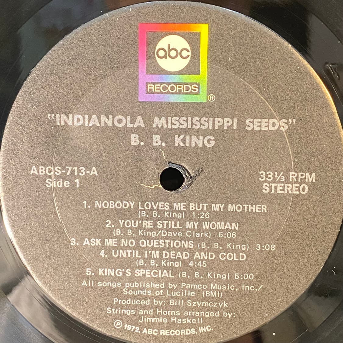 (중고LP-블루스) B.B. King -Indianola Mississi 상품이미지4