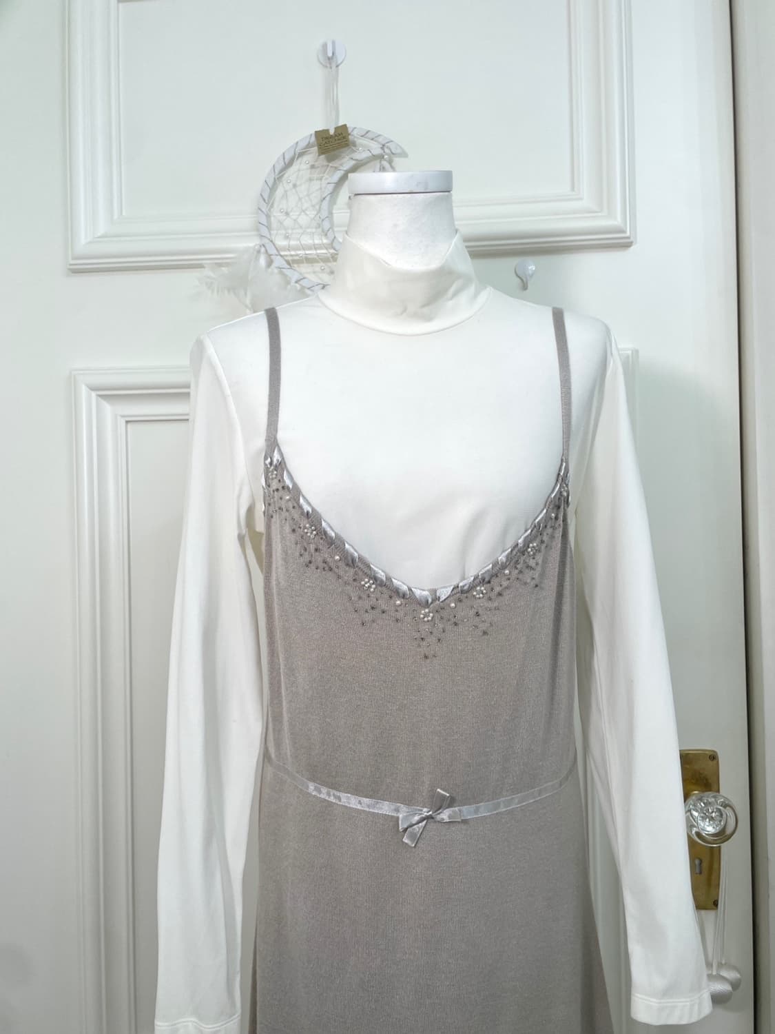 pale gray bow point mini opc&white basic 상품이미지4