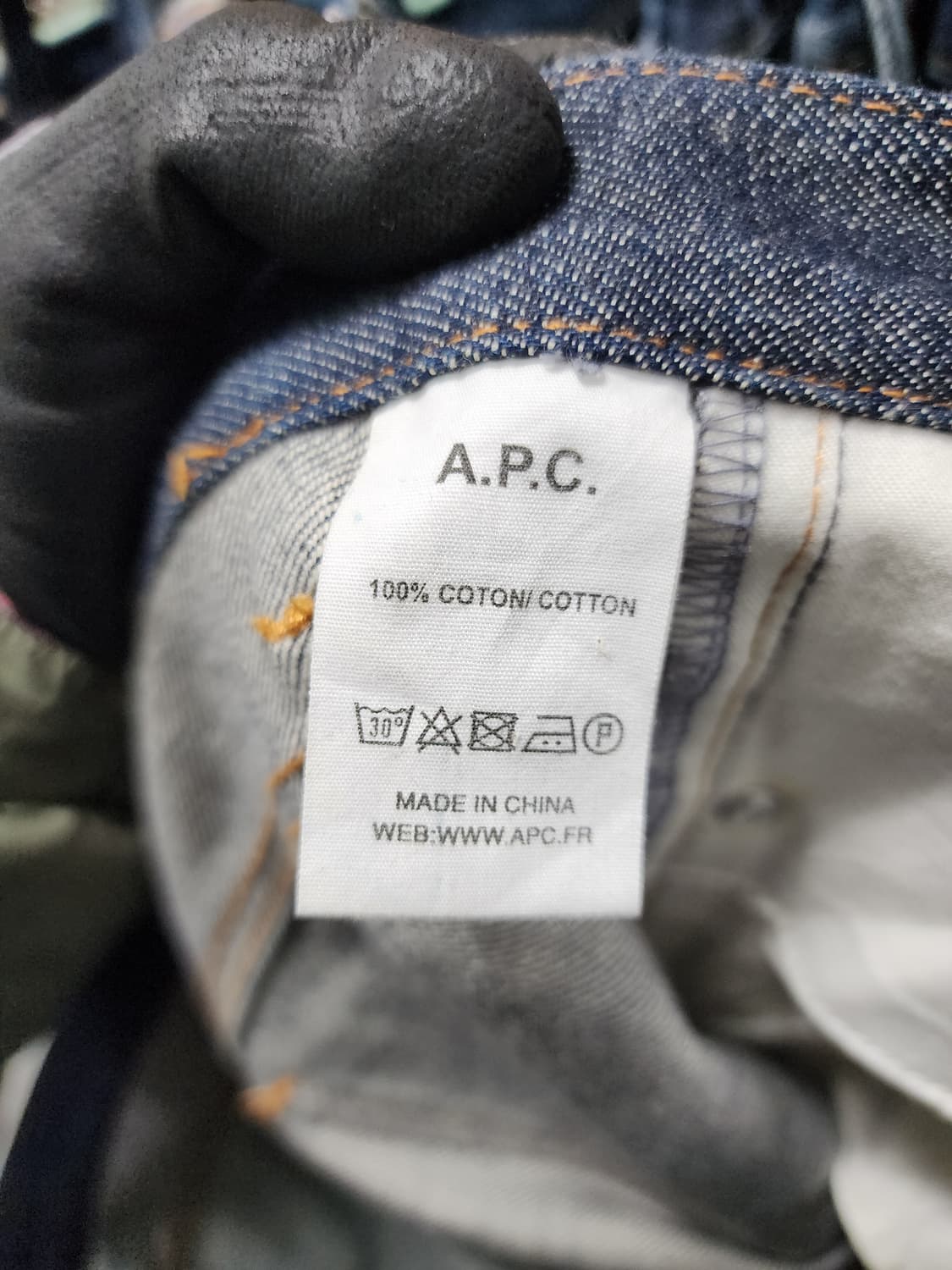 A.P.C. 셀비지 아페쎄 쁘띠 스탠다드 생지 청바지 상품이미지5