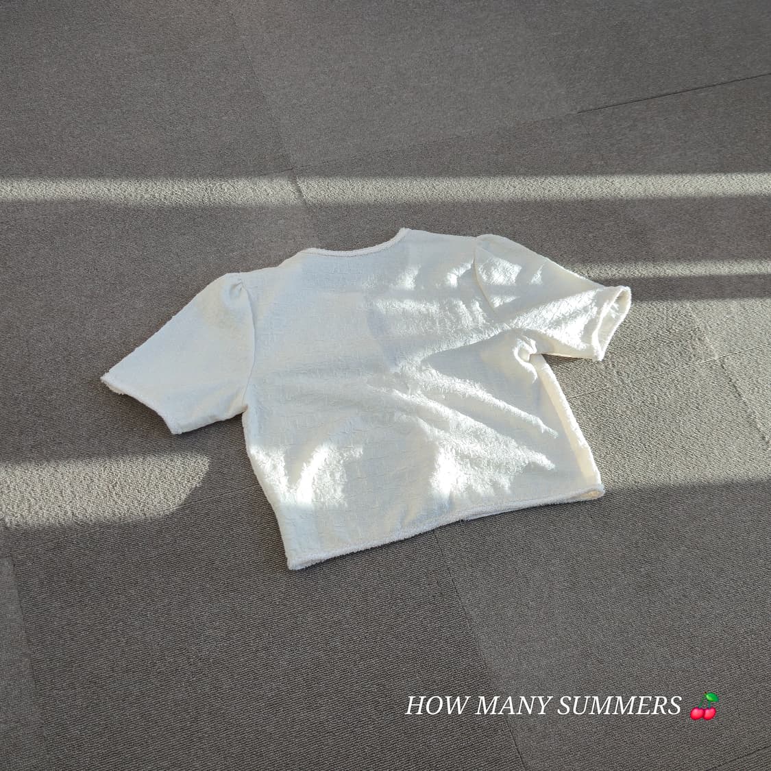 아이보리 반팔 여름 자켓 상품이미지6