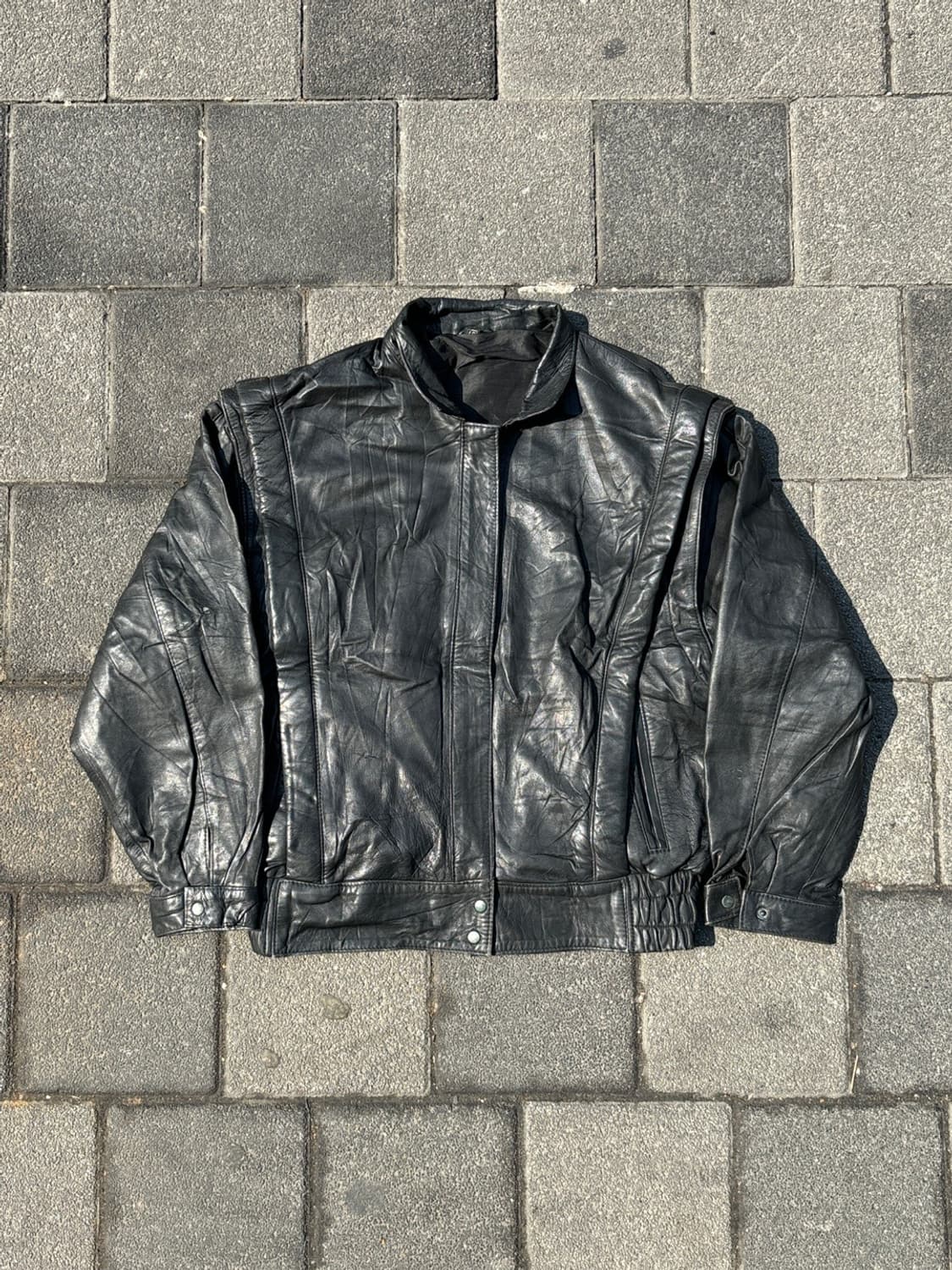 리얼 레더 블루종 자켓 상품이미지3