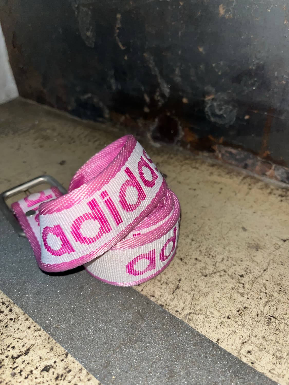 올드 아디다스 핑크 로고 벨트 상품이미지5