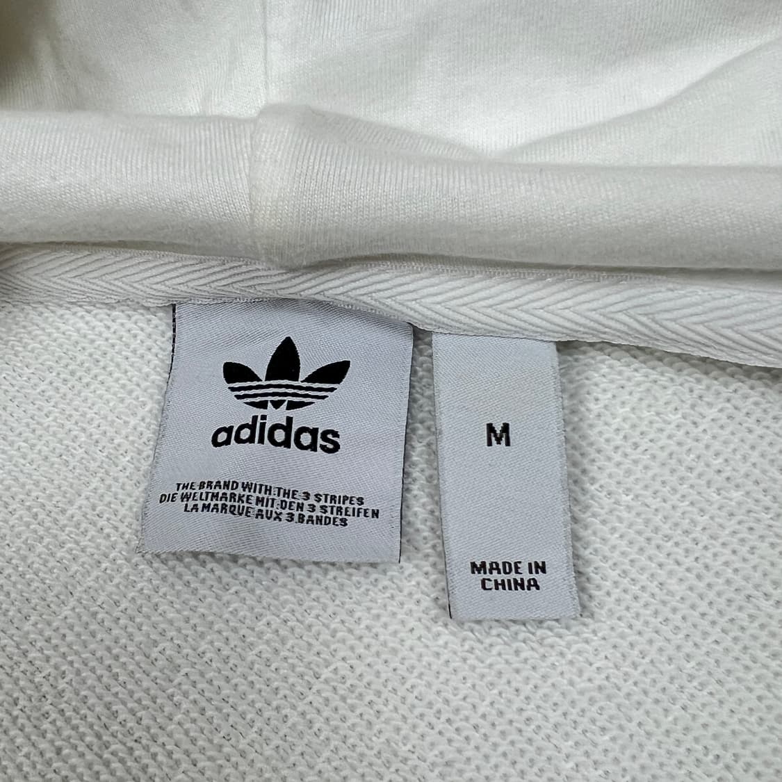 아디다스 여성 보이프렌드 후디 화이트 M 상품이미지5