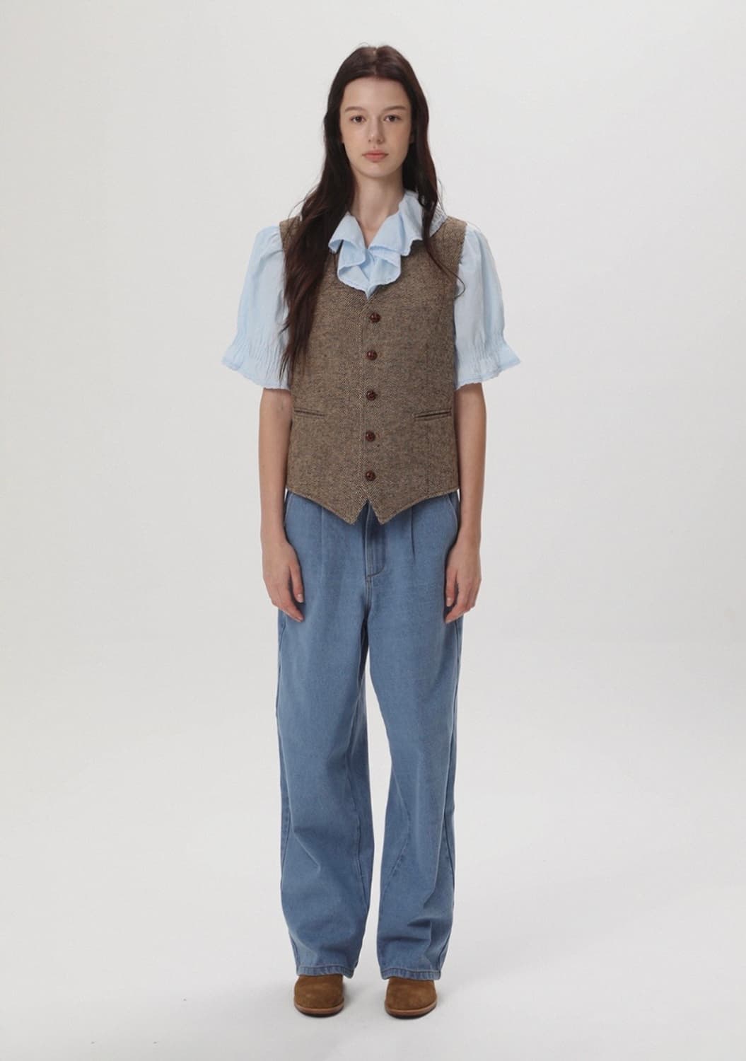 위라라 러플 블라우스 (새상품) 상품이미지2