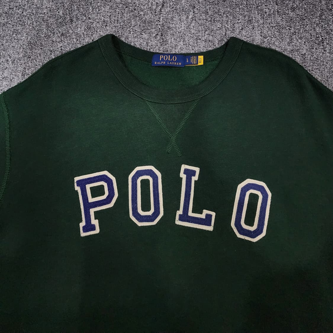 폴로 랄프로렌 아치 로고 신형택 기모 크루넥 맨투맨 L 상품이미지3