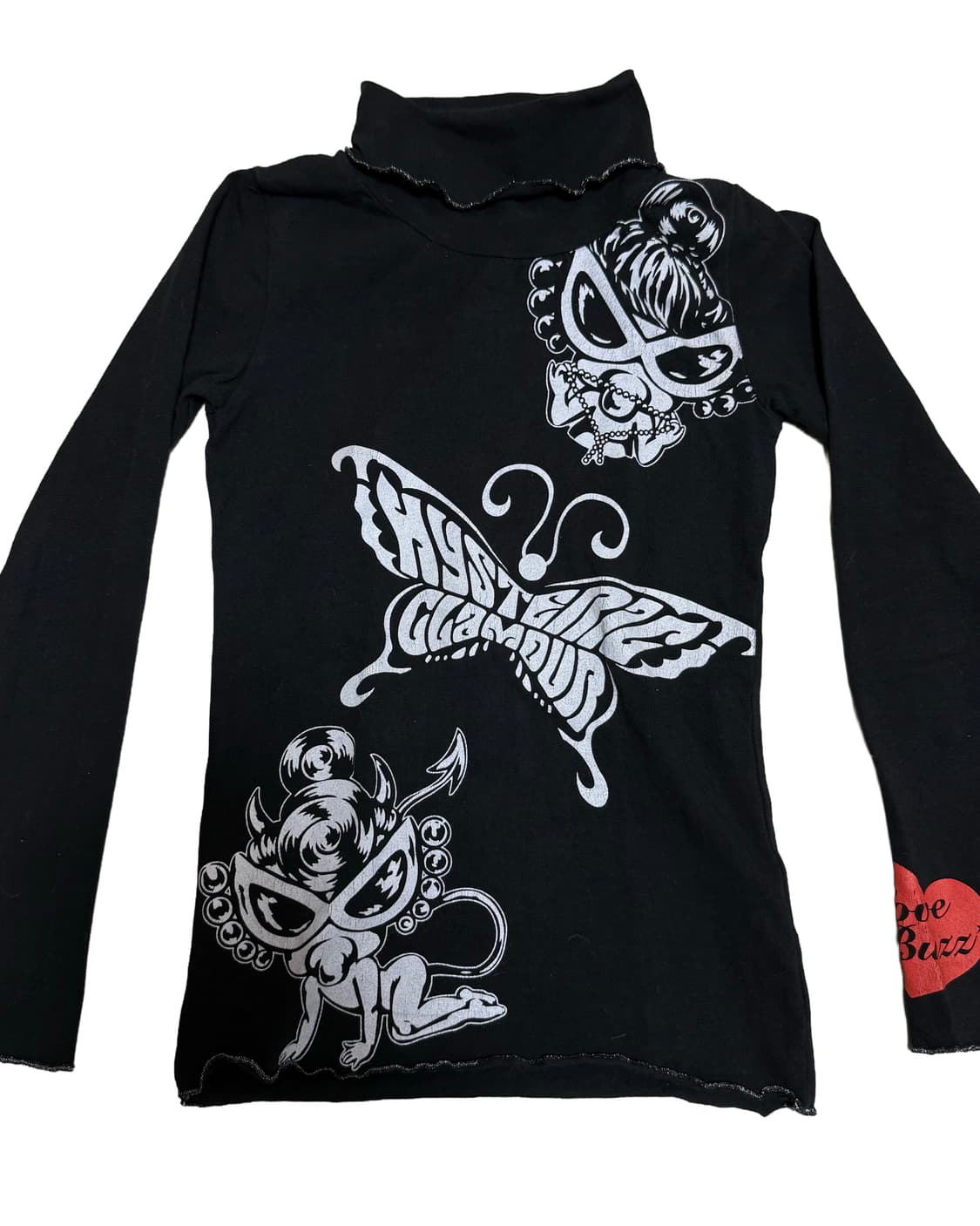 (레어) 히스테릭 글래머 버터플라이 프릴 목폴라 상품이미지3