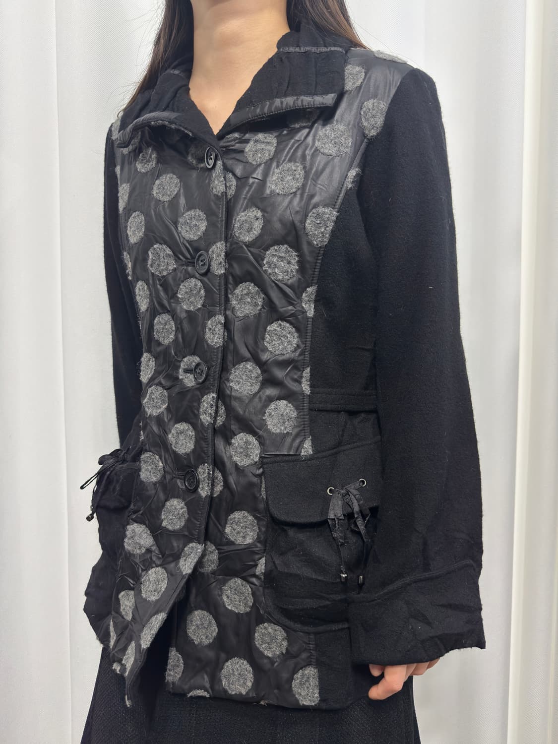 dot detail wool jacket 상품이미지2