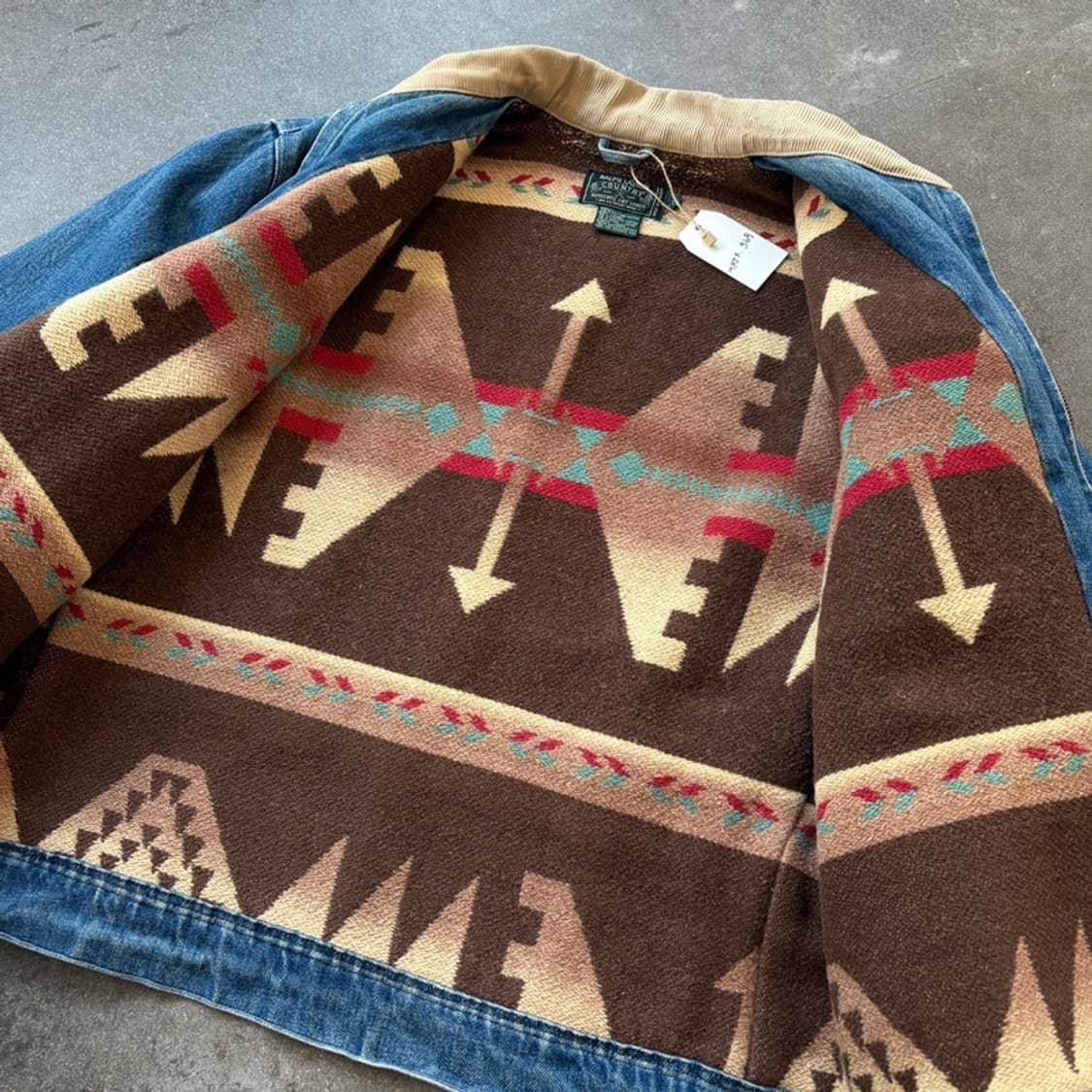 90s 폴로 컨트리 나바호 91-b 데님 트러커 자켓 상품이미지6