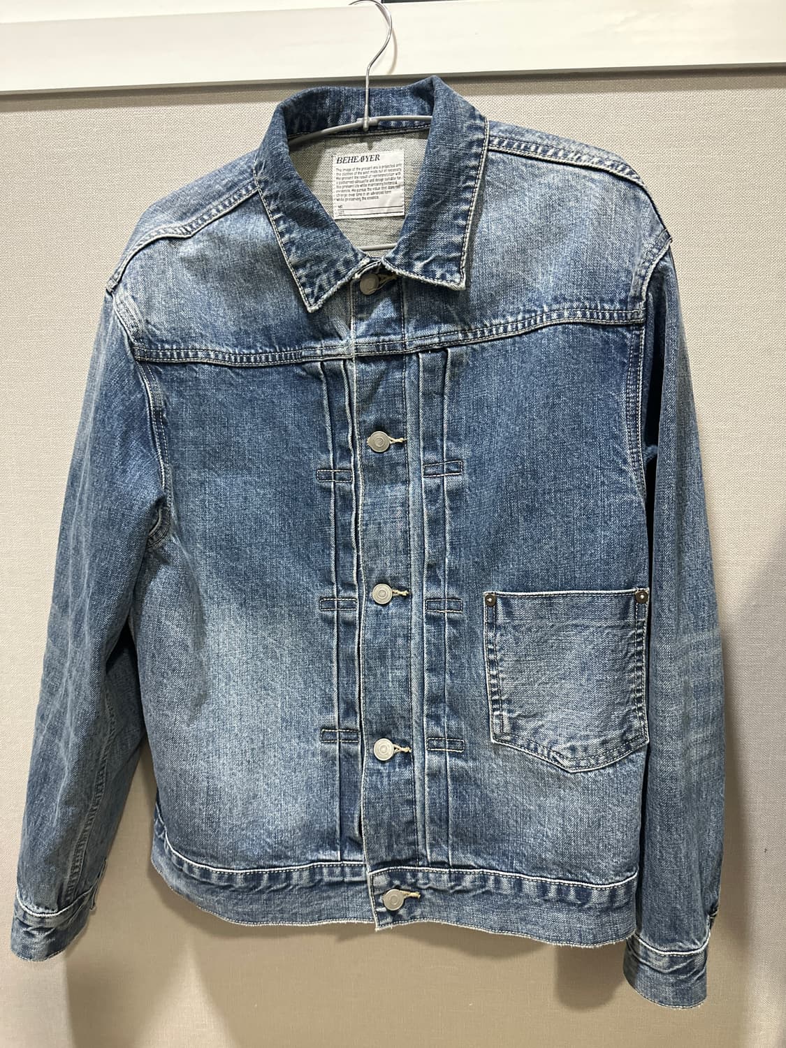 비헤비어-데님 재킷 상품이미지1