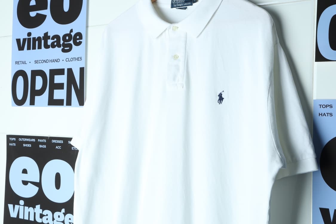 (XL-3XL) 폴로 랄프로렌 반팔 카라 티셔츠 USA 흰색-H30746 상품이미지5
