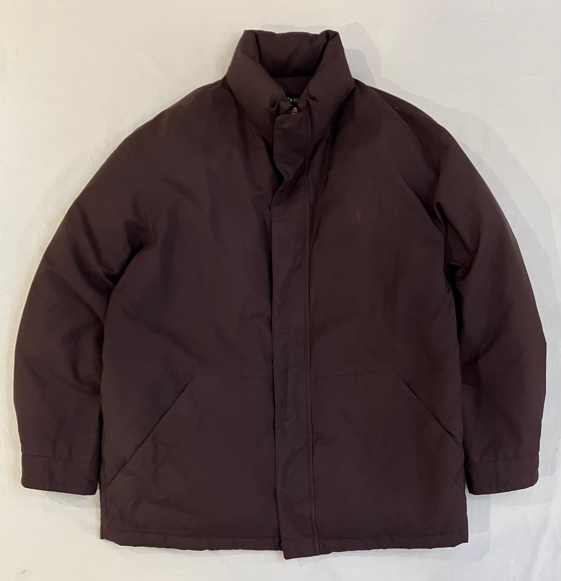 입생로랑 빈티지 구스다운 숏패딩 점퍼 딥브라운 상품이미지1