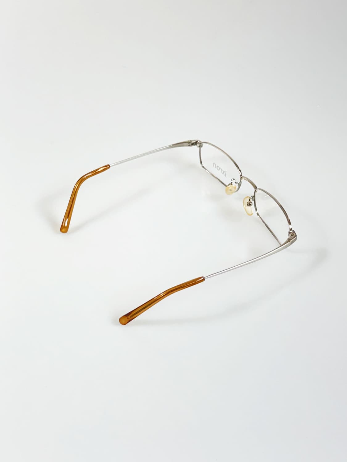 90s IXRON 실버 메탈 슬림 스퀘어 빈티지 안경 상품이미지4