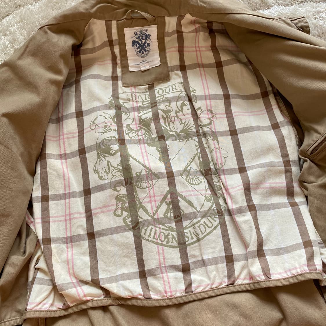 바버 인터네셔널 Washed Twill 자켓 스몰 상품이미지8