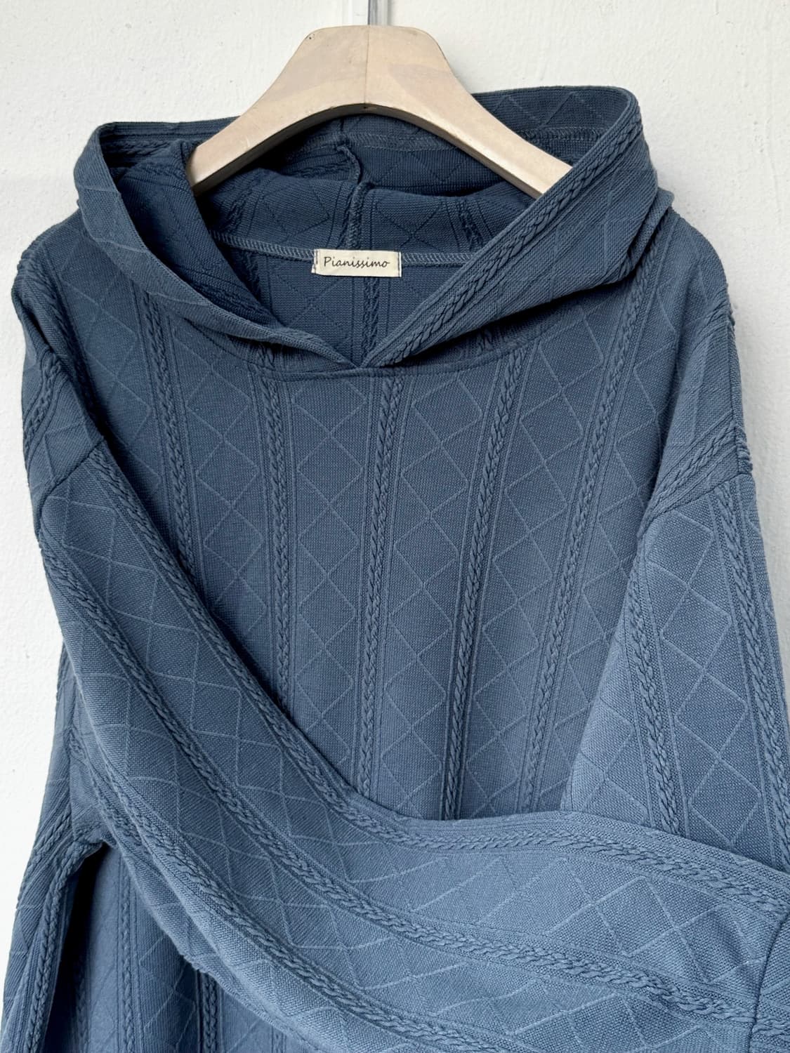 Jacquard knit hooded top 상품이미지2