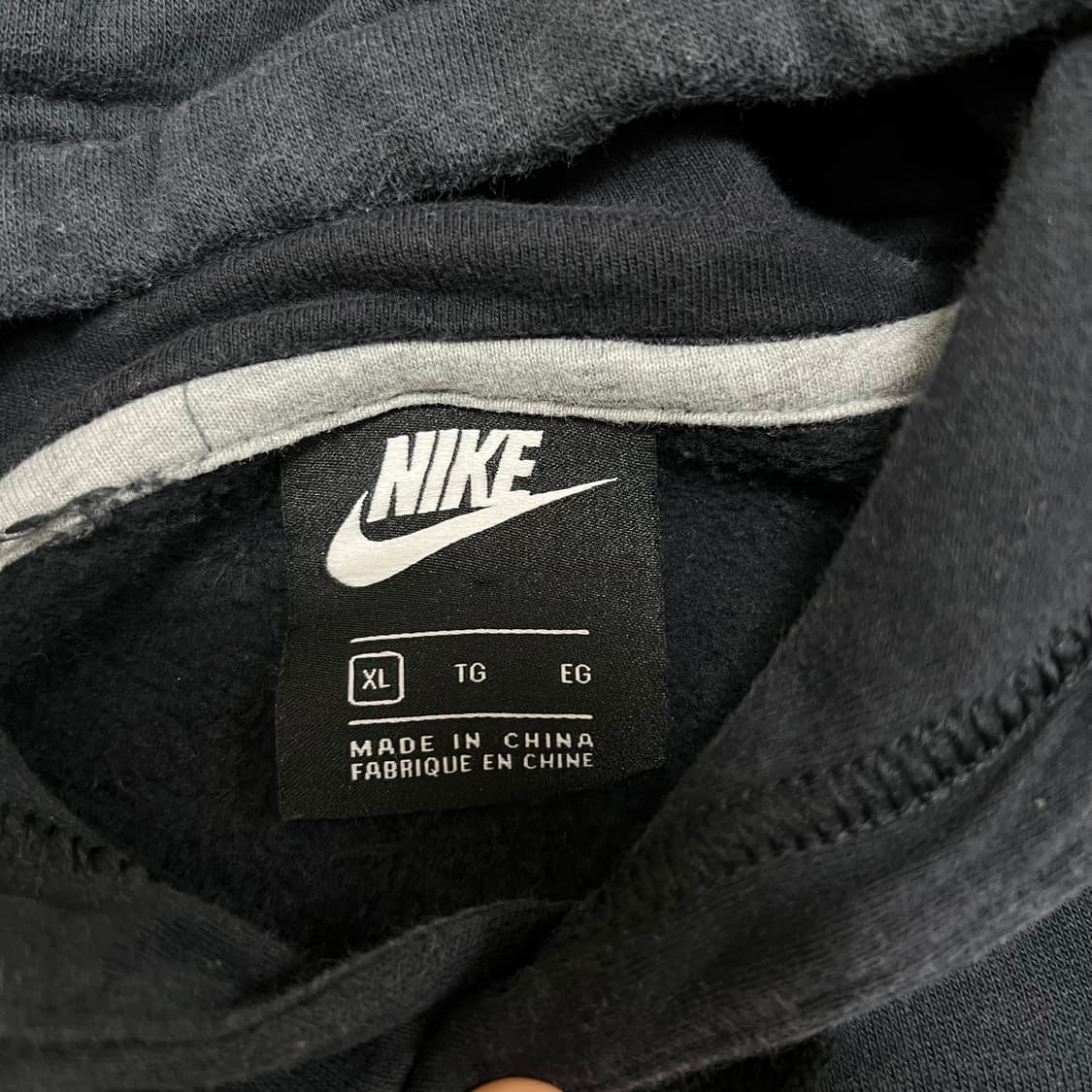 나이키 빅 스우시 로고 드로우 스트링 후드티 [다크 네이비] XL/105 상품이미지4