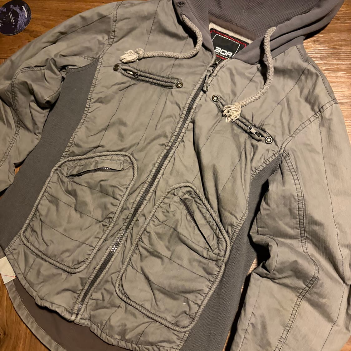 00s 3QR Military bold hoodie jacket 상품이미지2