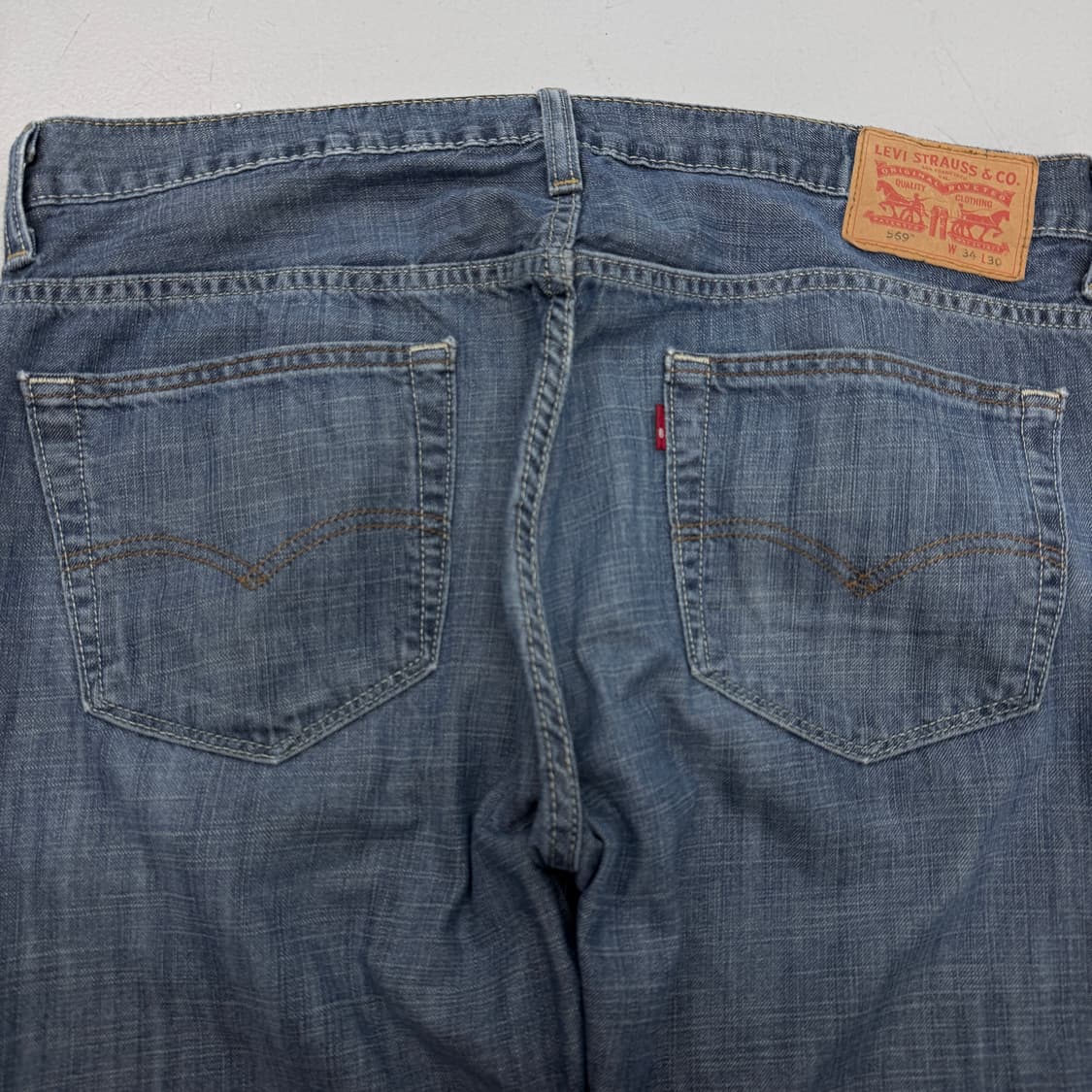 리바이스 569 새깅 워싱 와이드 스케이터 데님팬츠 상품이미지5