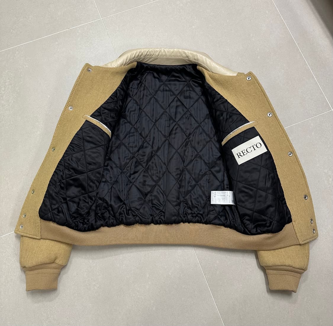 렉토 바시티 자켓 베이지 M 상품이미지7