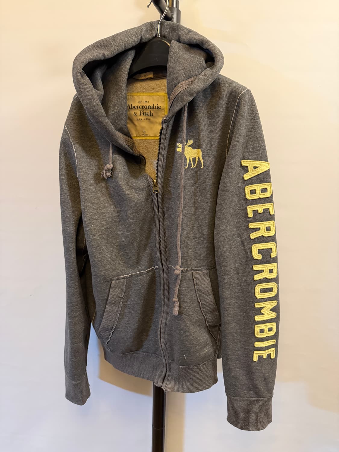 아베크롬비 대장급 레터링 후드집업 상품이미지2