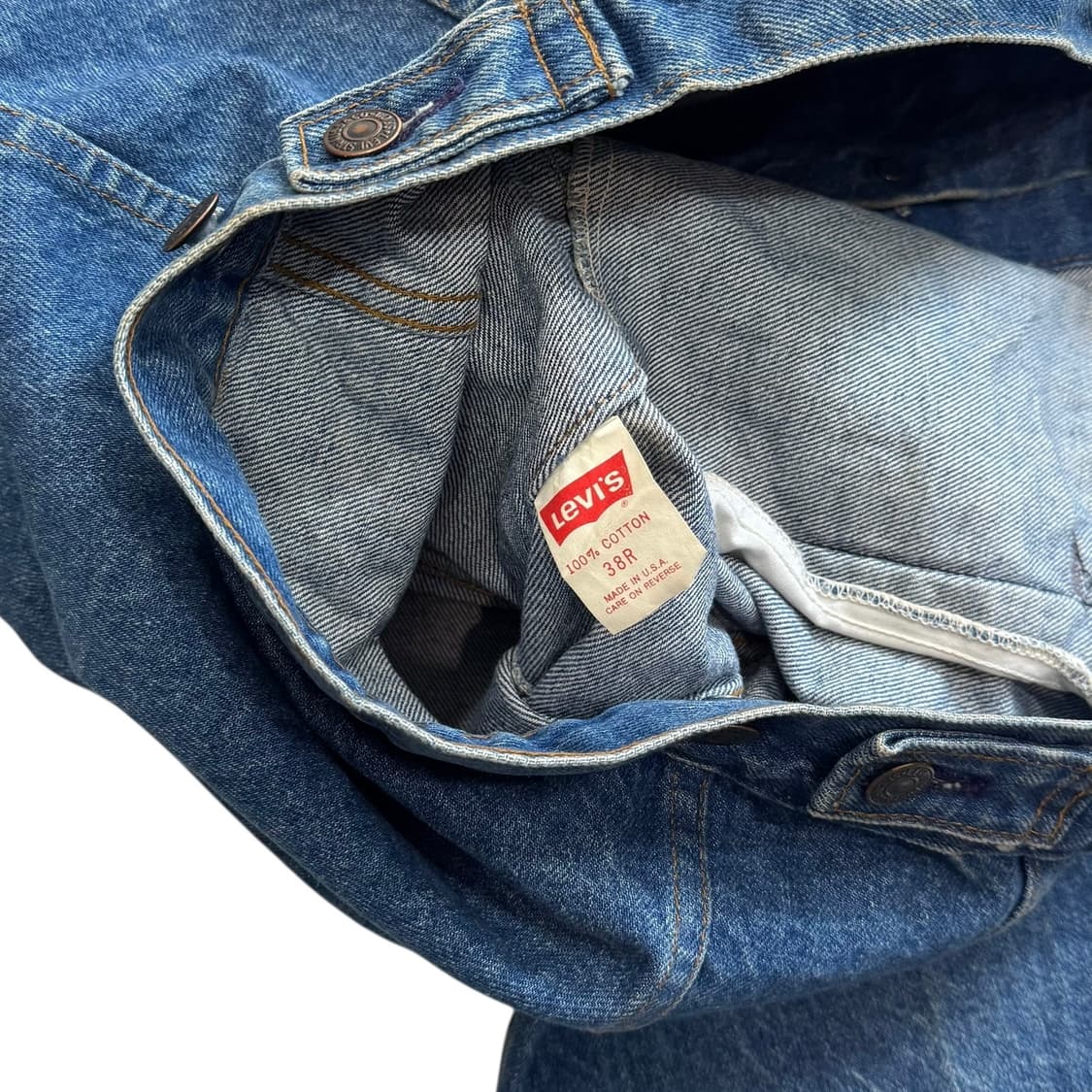 [95~100] 80's 리바이스 70506-0214 데님 트러커 자켓 상품이미지6