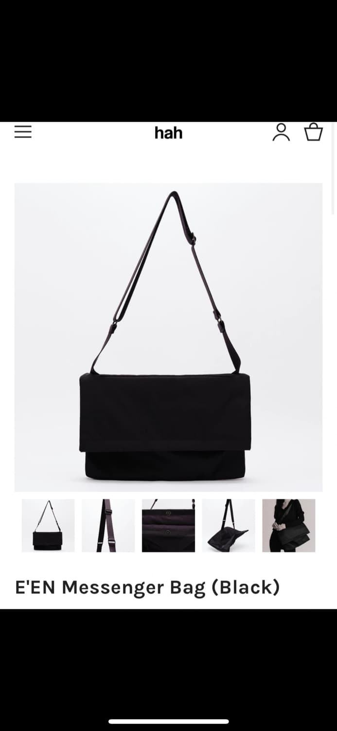하아카이브 E'EN Messenger Bag (Black) 상품이미지1