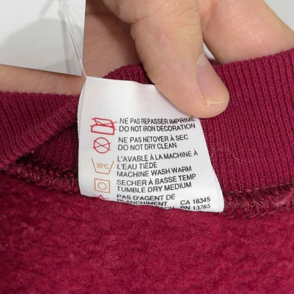 90s 프룻오브더룸 스웻셔츠 CANADA 상품이미지4