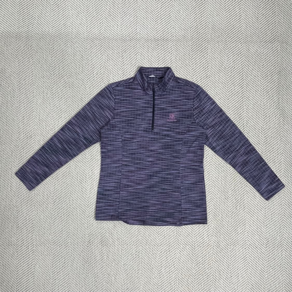 블랙야크 여성 반집업 티셔츠 95 퍼플 상품이미지1