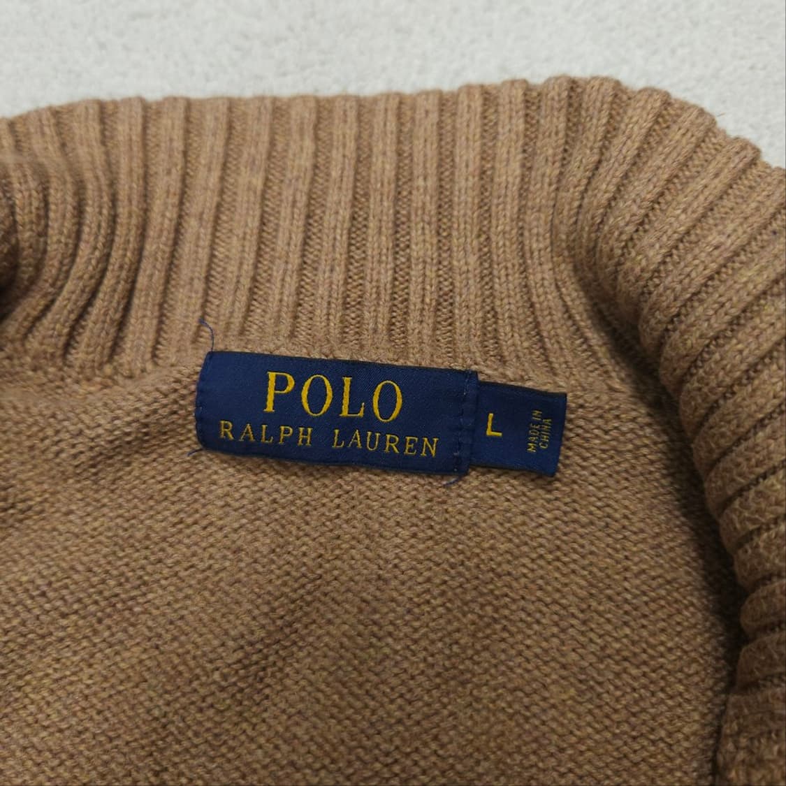 폴로 랄프 로렌 신형 반집업 니트 L 상품이미지4