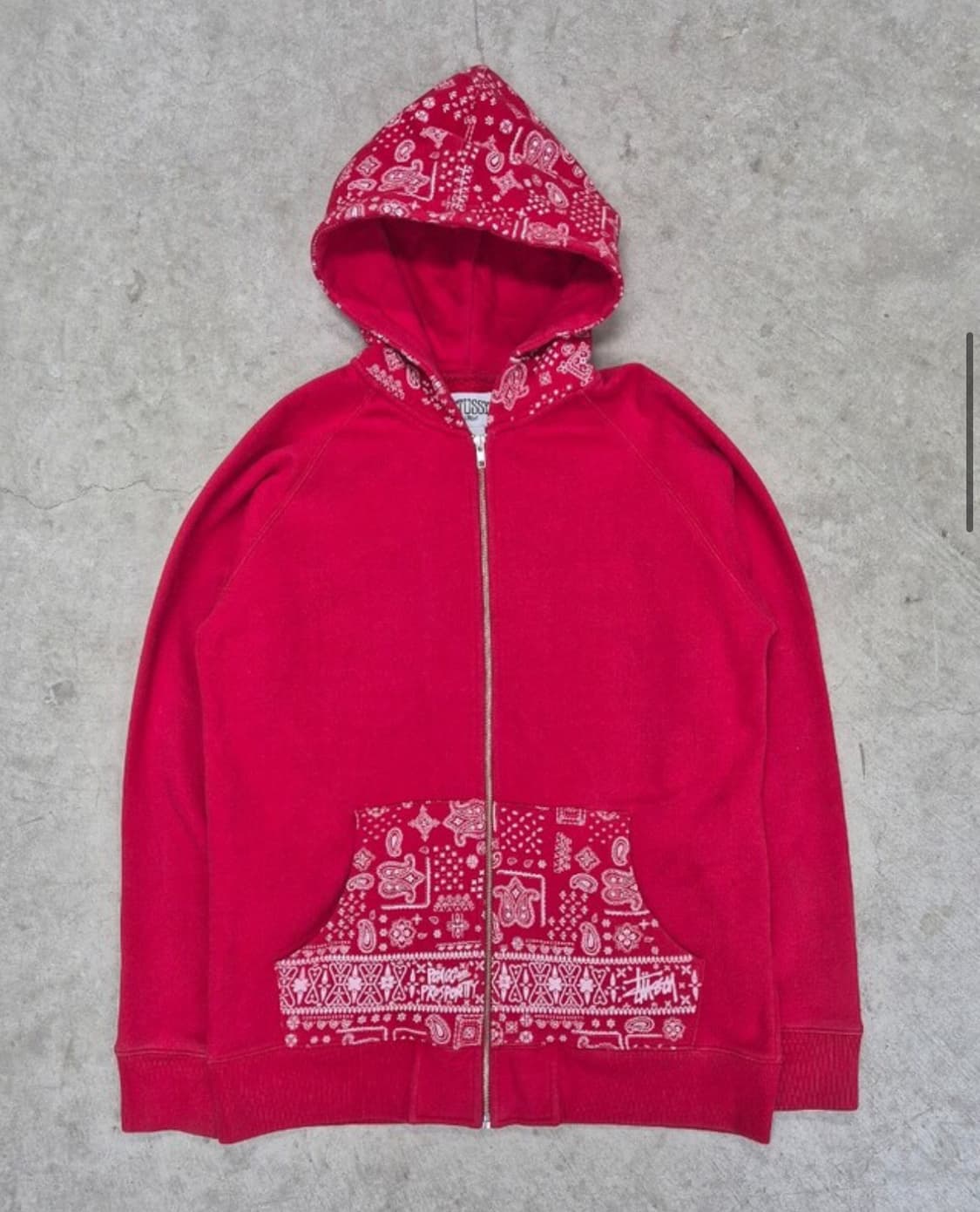 스투시 페이즐리 패턴 후드 상품이미지2