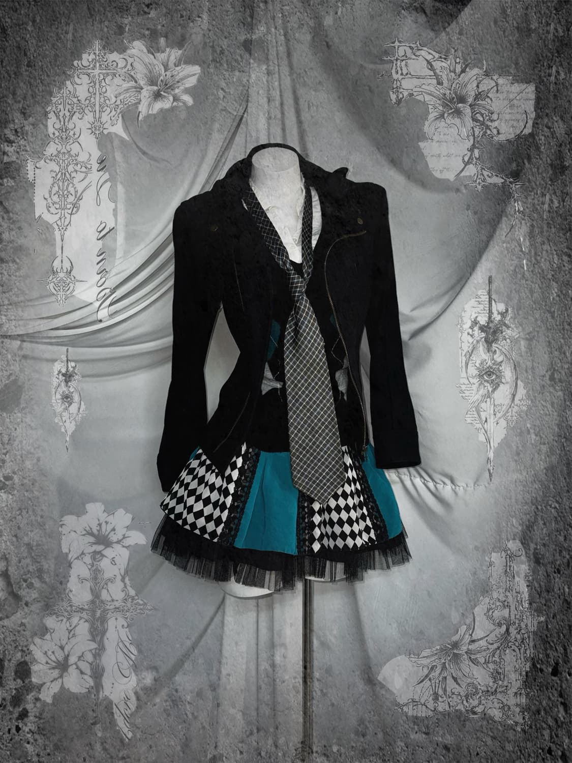 알곤퀸즈 하라주쿠 미쿠 키치 코디세트  상품이미지1