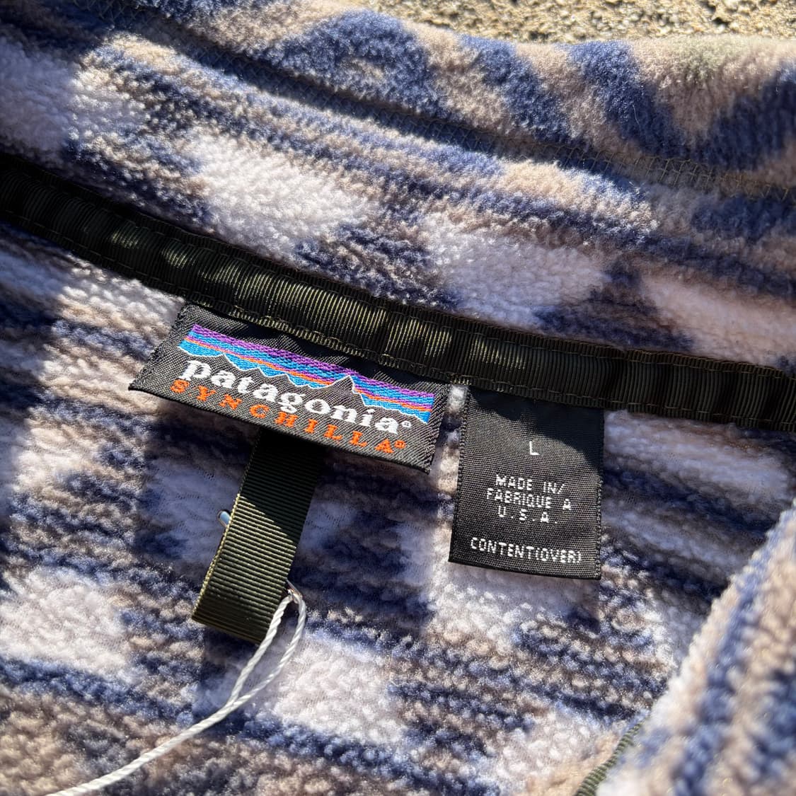 90s USA OG 파타고니아 신칠라 풀오버 스냅 플리스 L 상품이미지5