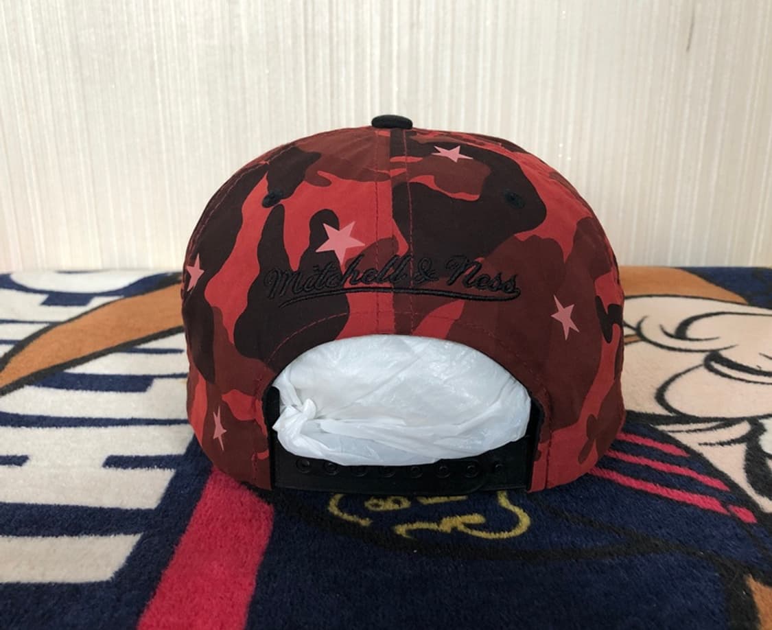 NBA 미첼앤네스 시카고불스 레드카모 스냅백/모자 상품이미지8