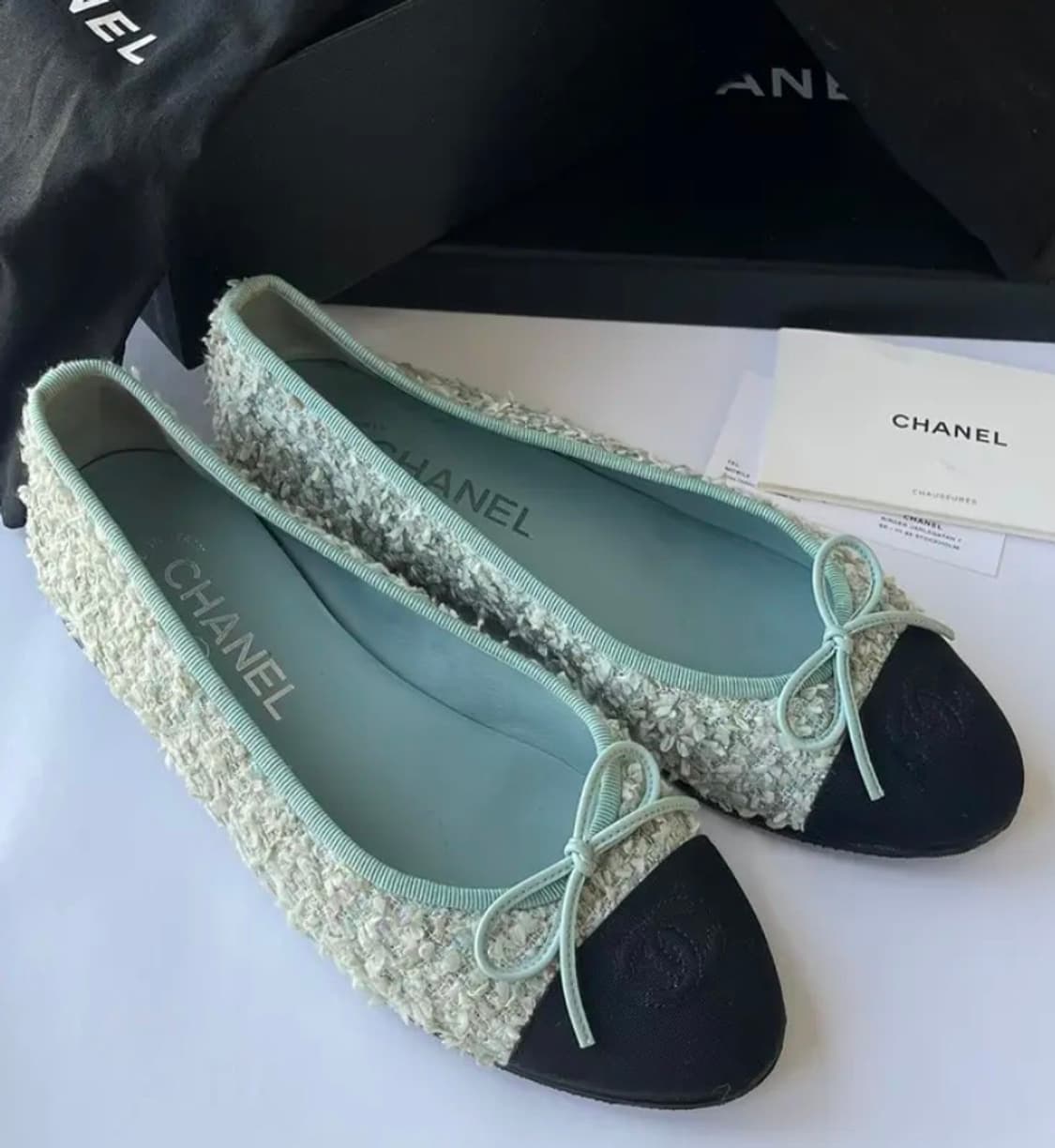 샤넬 트위드 발레리나 슈즈 36 상품이미지1