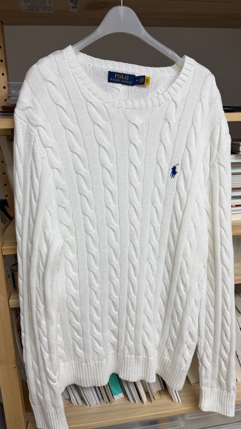 폴로 랄프로렌 니트 화이트 M 상품이미지1
