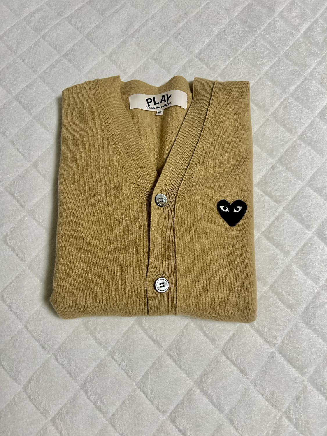 꼼데가르송 가디건 베이지 M 상품이미지2