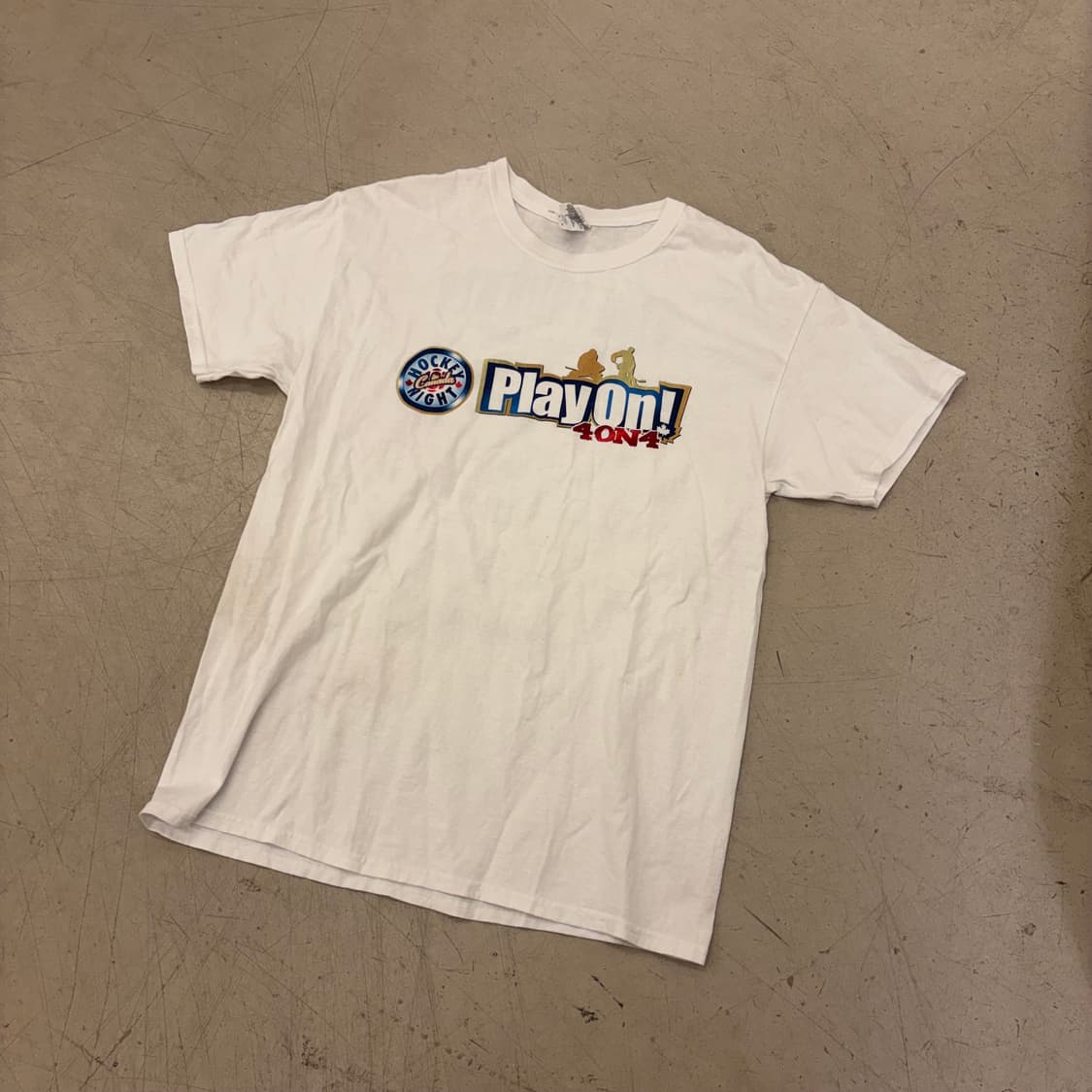 길단 하키 나이트 플레이 온 빅로고 티셔츠 상품이미지1