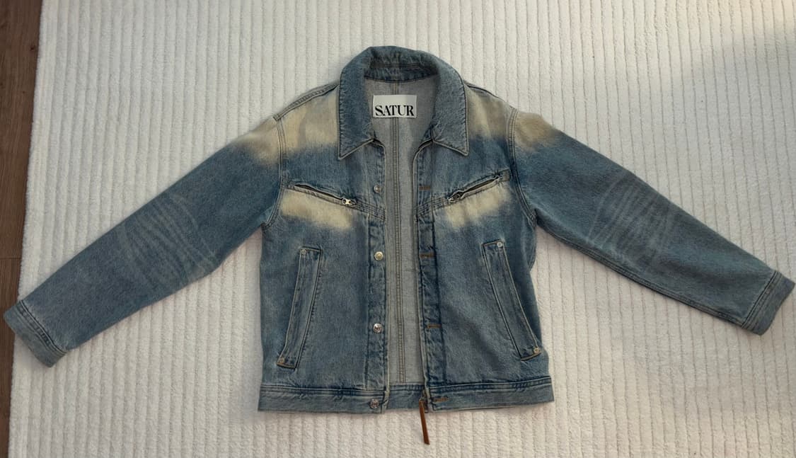 SATUR 브루클린 집 워시드 데님 자켓 상품이미지1
