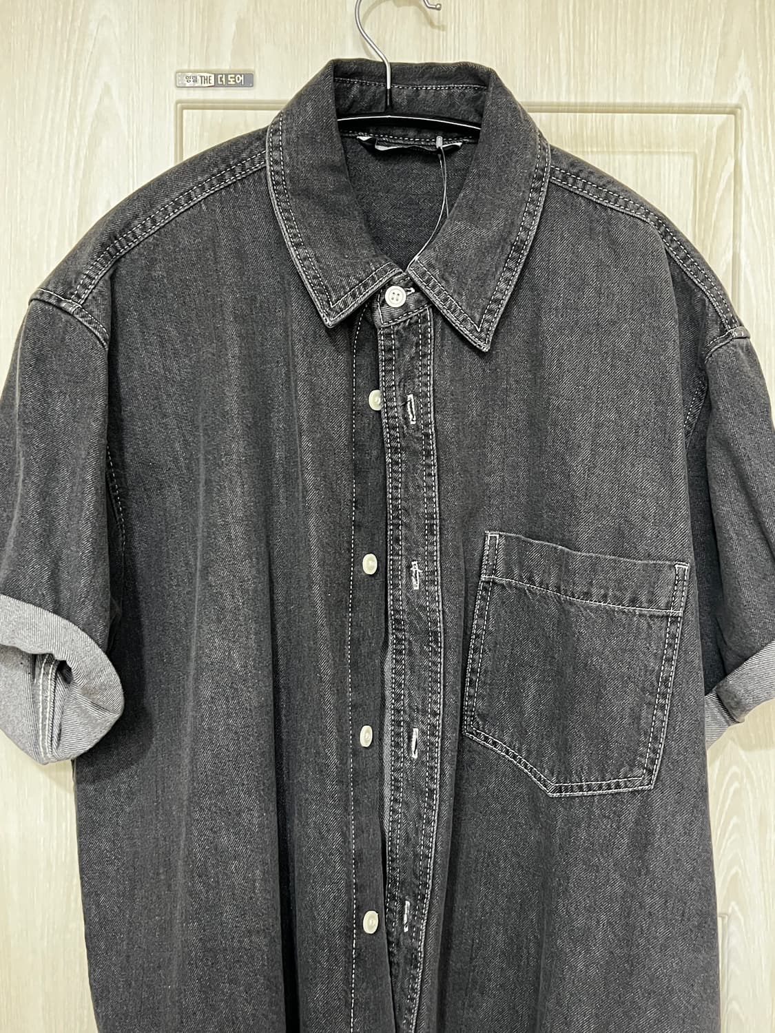 8 seconds 데님 셔츠 상품이미지1