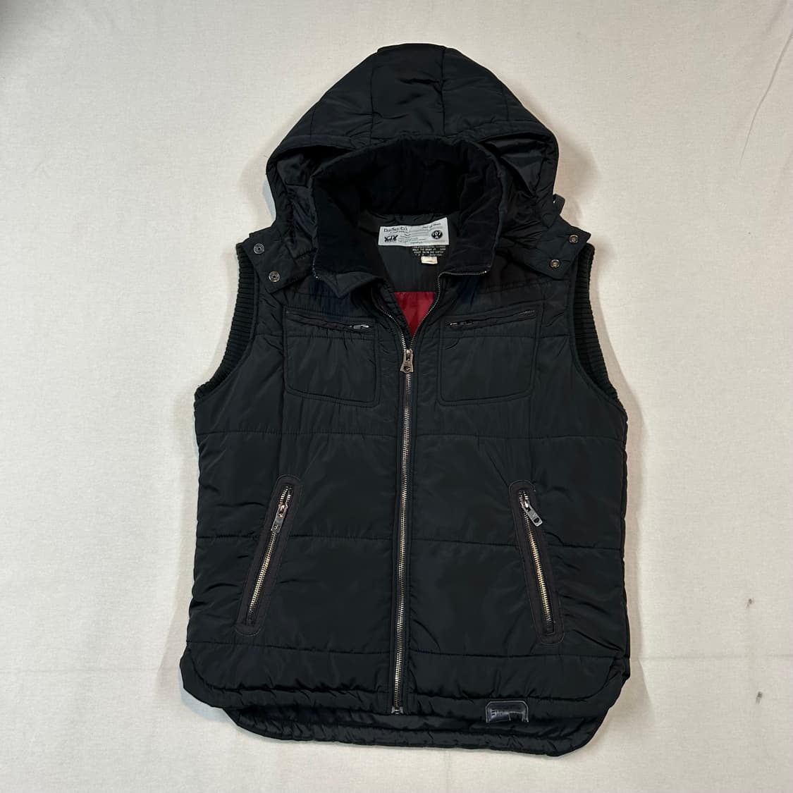 XL) 디젤 Diesel 블랙 패딩 조끼 베스트 상품이미지1