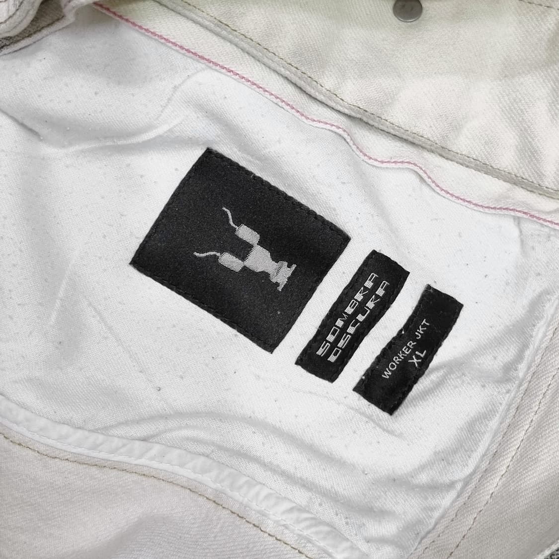 릭오웬스 - 20SS DRKSHDW 지브라 워크자켓 - 화이트 - XL 상품이미지6