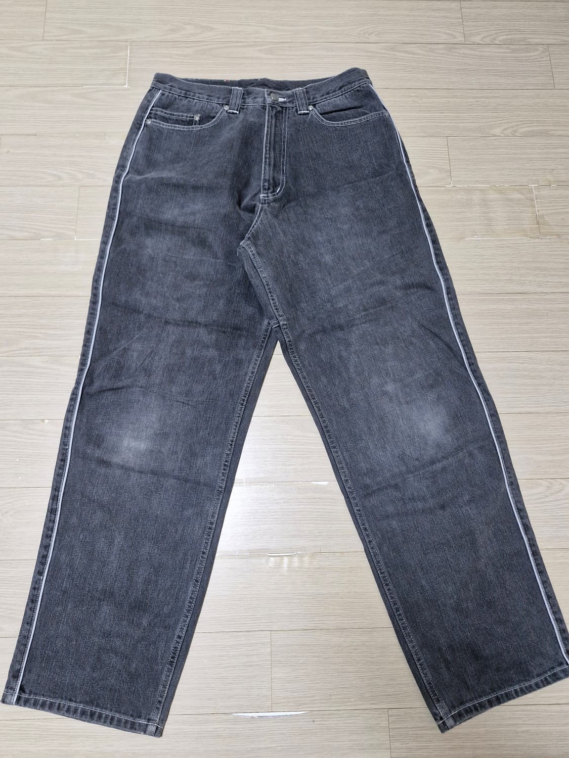 [32] 00s vans 사이드 라인 블랙 배기진 상품이미지3