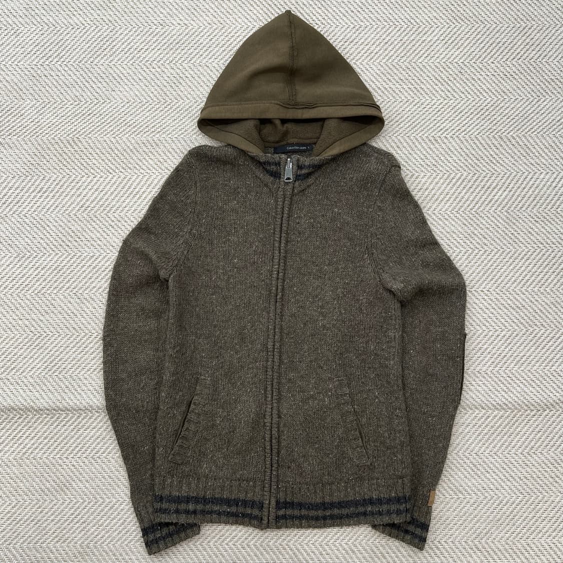 캘빈클라인진스 니트 후드집업 r2868 상품이미지1