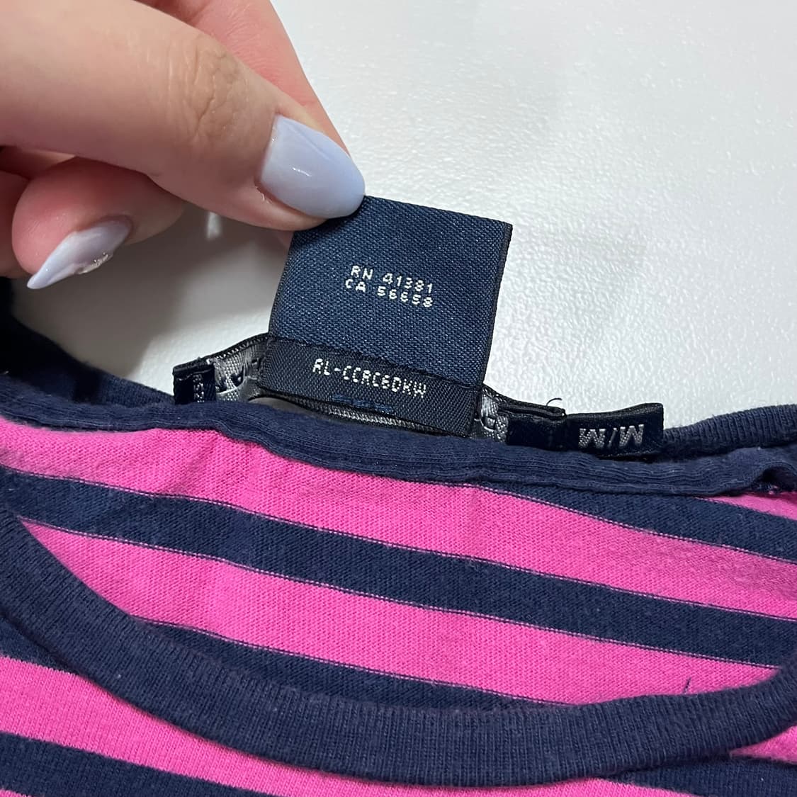 [정품] 폴로 플럼네이비 / 그린포니 단가라 반팔티 [ M ]  상품이미지4