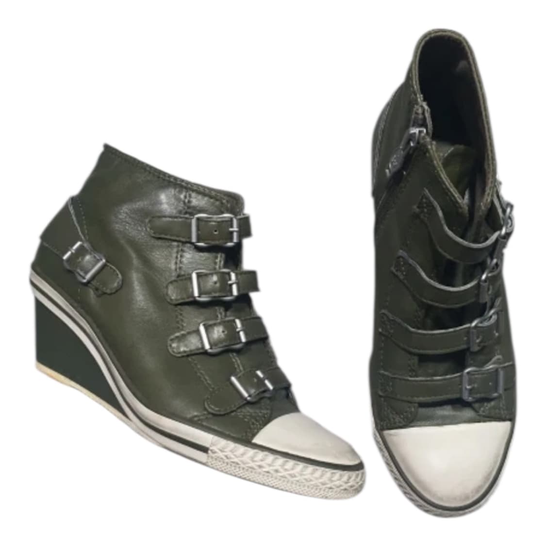 Ash 하이탑 스니커즈37 (카키) 상품이미지1