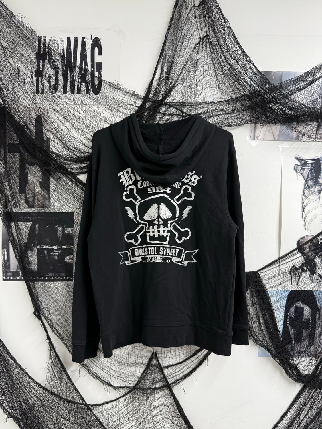00s skull printing hood zip up 상품이미지1