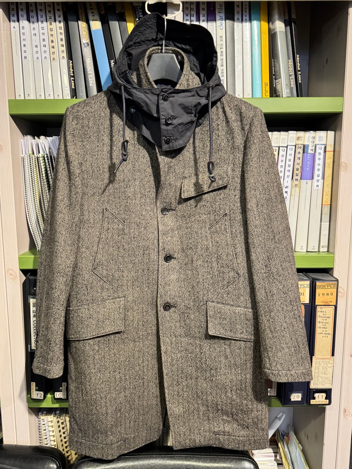 이스트로그 헤링본 후드코트 상품이미지3