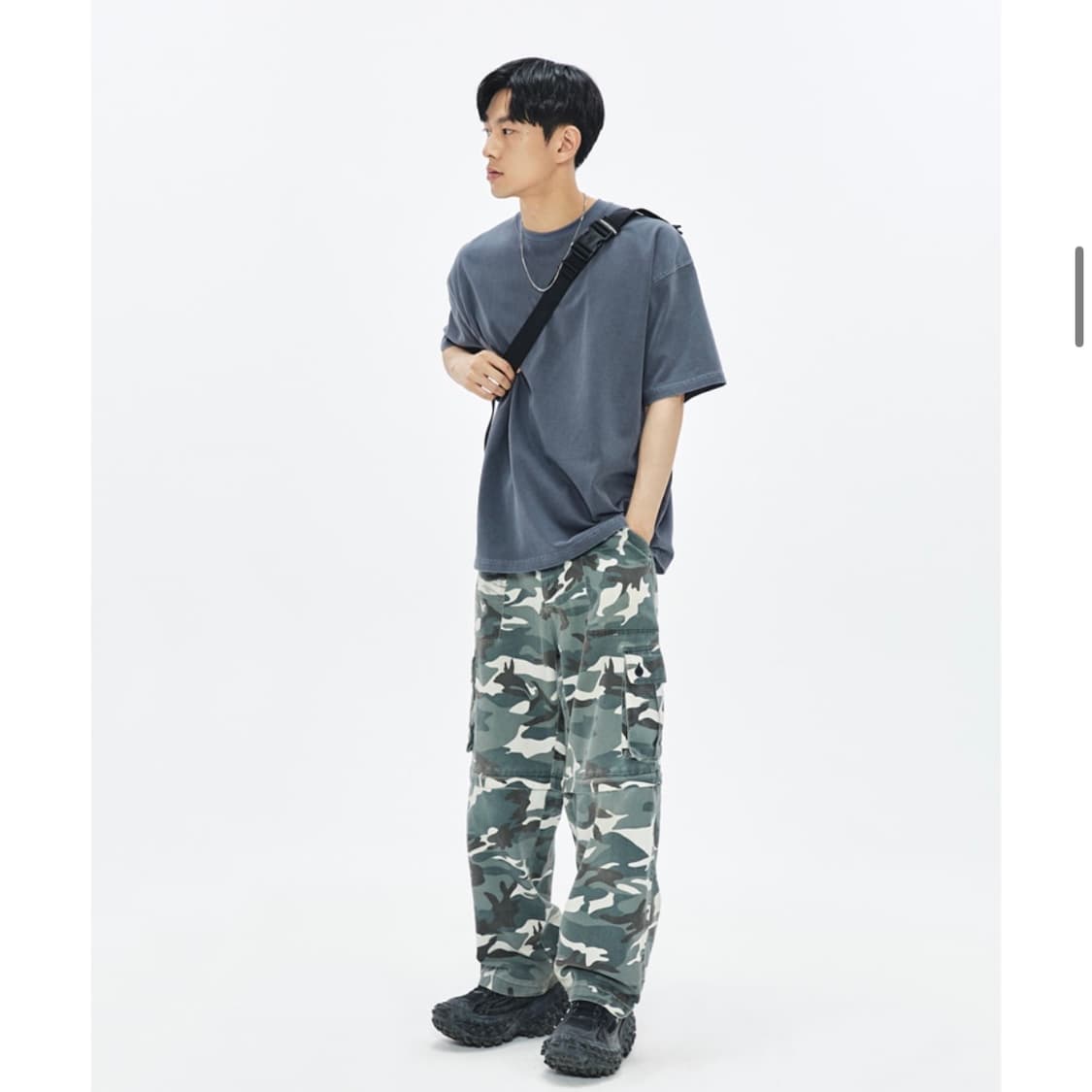 [XL] 소버먼트 460G 컷 헤비 피그먼트 반팔 티셔츠 스톤 네이비 상품이미지3