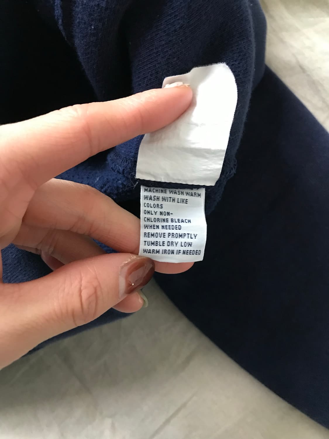 폴로 랄프로렌 포니 로고 헤비 써멀 네이비 후드집업 상품이미지9