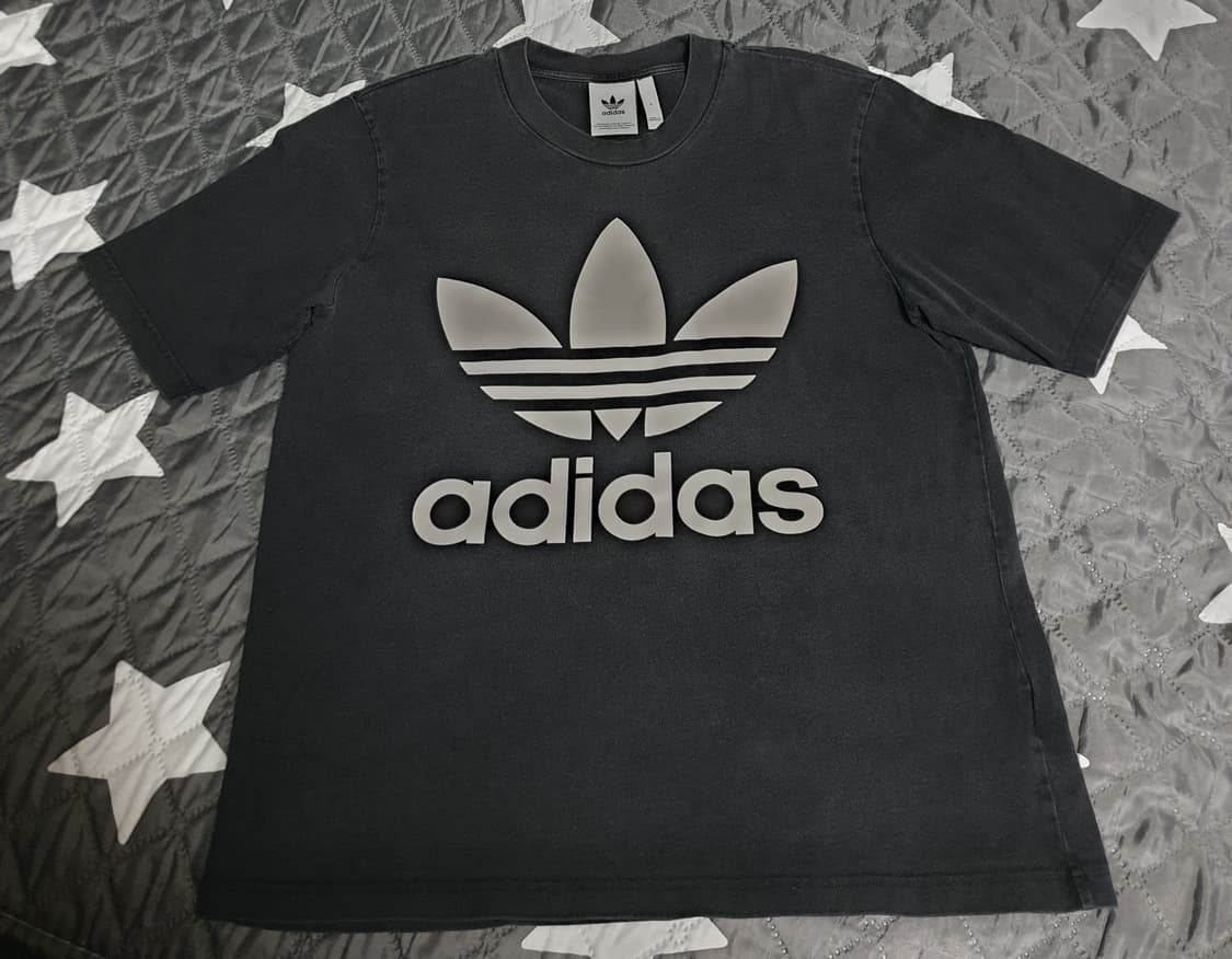 아디다스 오버핏 혜비코튼 파이어버드 빅로고 반팔티 (L) 상품이미지1